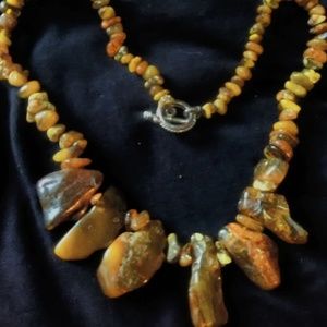 Resin "rocks", lightweight necklace